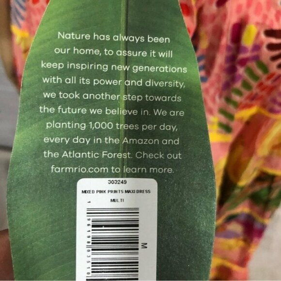 Farm Rio Women’s Mixed Prints Tiered Maxi Dress - Size Large - Picture 5 of 15